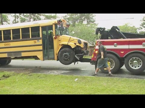 School Bus And Ambulance Crash On South Military Road In Slidell | New Orleans News