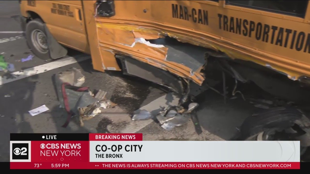 School Bus Crashes In The Bronx, At Least 1 In Critical Condition