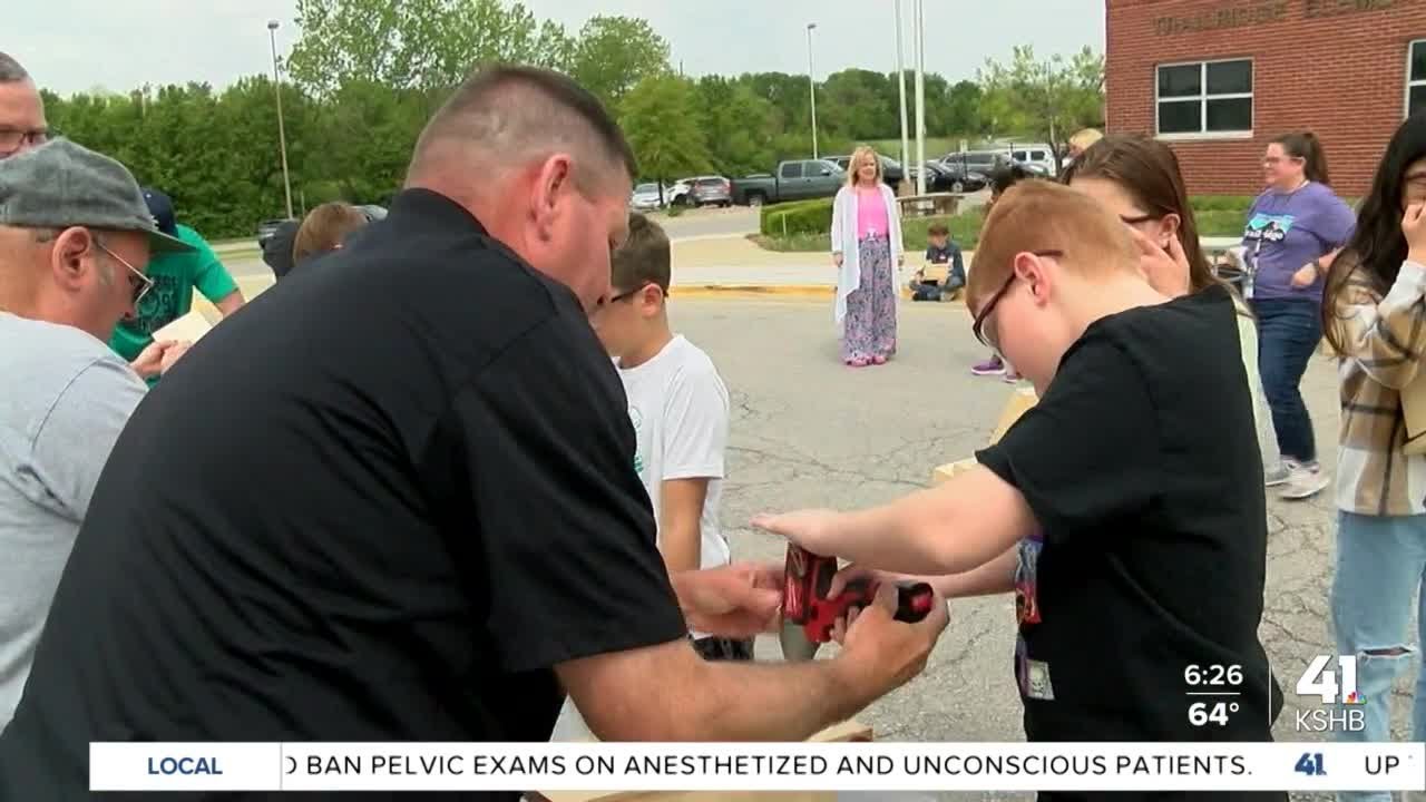 School Day At The K: Lee’s Summit Students Build Bird Houses