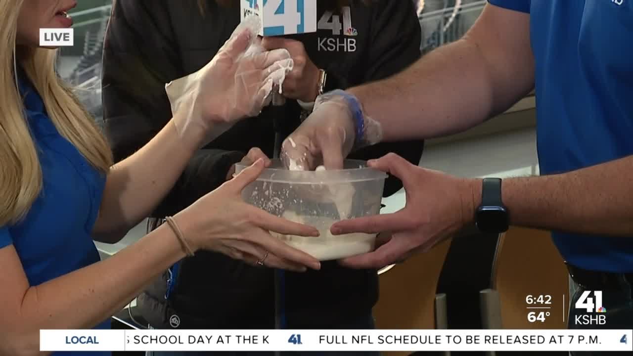 School Day At The K: Oobleck Experiment With Meteorologist Lindsey Anderson