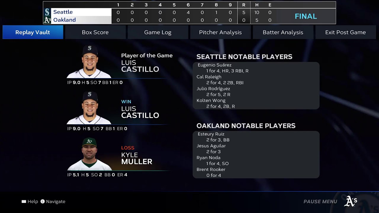 Seattle Mariners Vs Oakland Athletics [mlb The Show 23] 5/2/2023