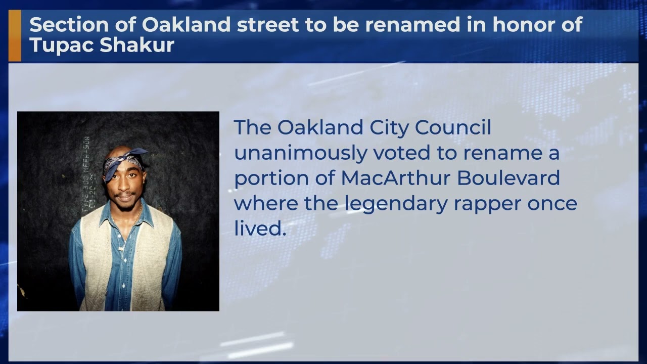 Section Of Oakland Street To Be Renamed In Honor Of Tupac Shakur #shorts