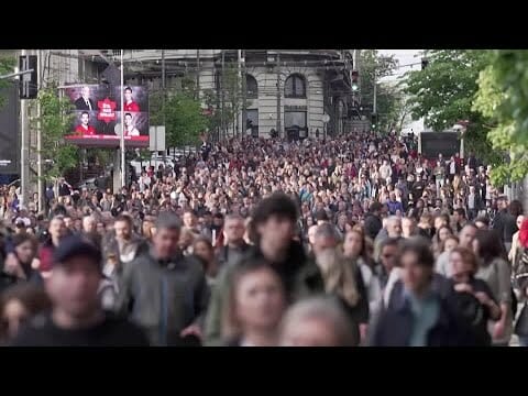 Serbians Stage Mass Rally After Two Mass Shootings