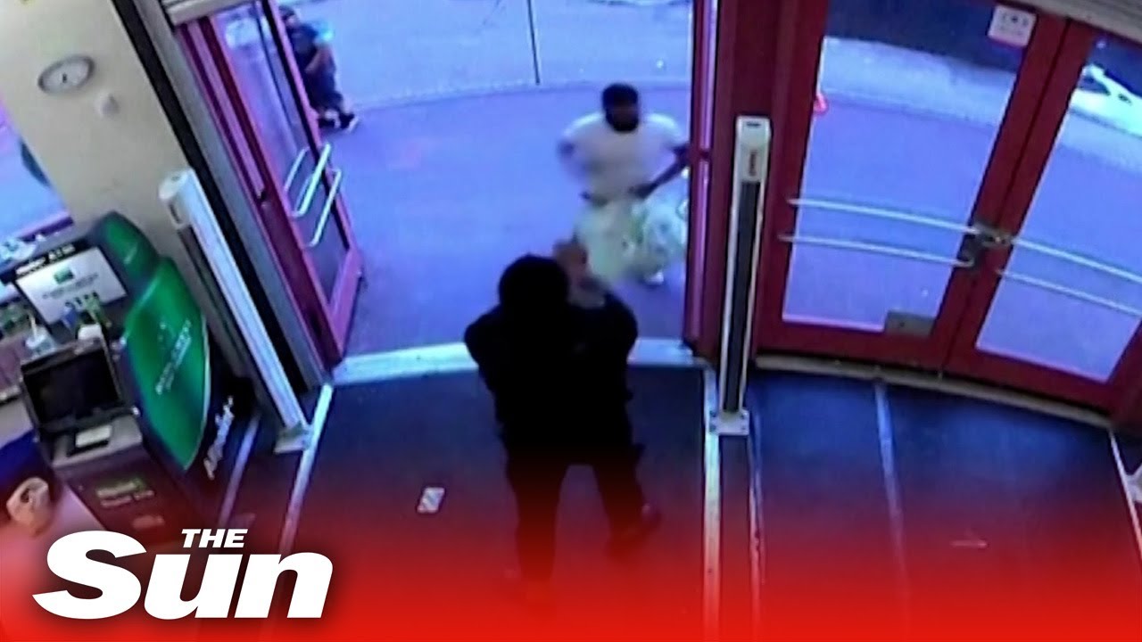 Shocking moment security guard shoots man in Walgreens in San Francisco