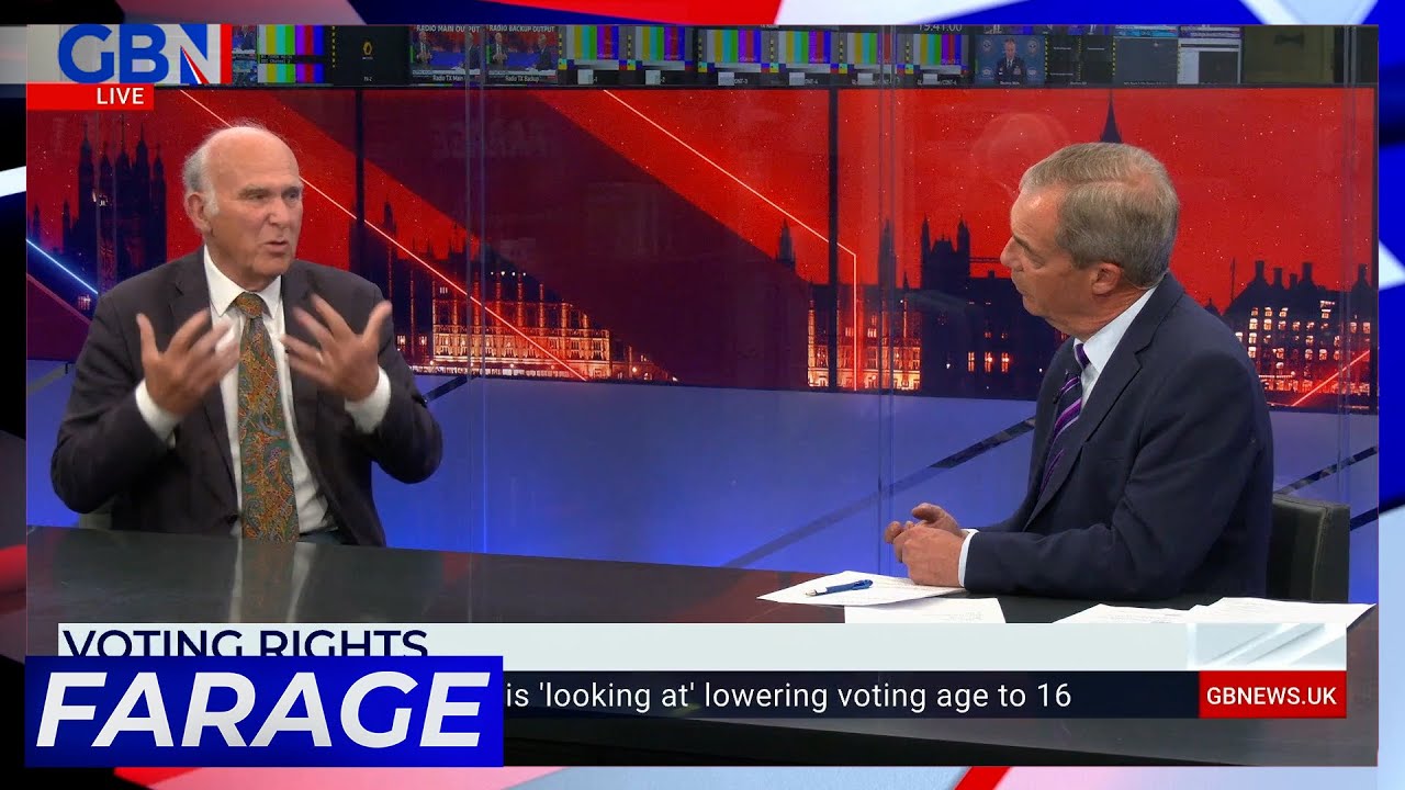 Should Eu Nationals Be Able To Vote In Britain? | Nigel Farage Clashes With Sir Vince Cable