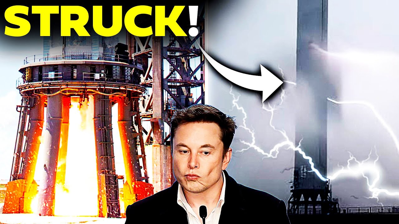 Spacex Launchpad Just Struck By Lightning As Spacex Rocket Awaits Liftoff! | Spacex News