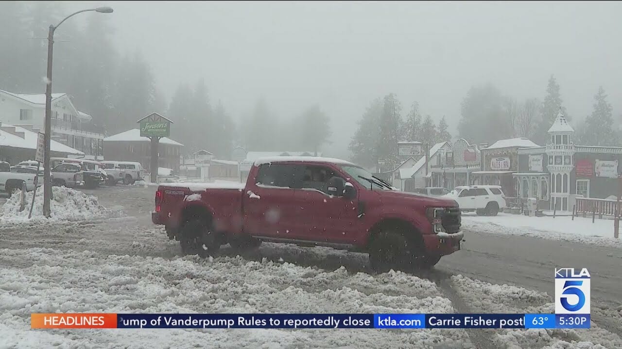 Spring Snowstorm Blankets Southern California