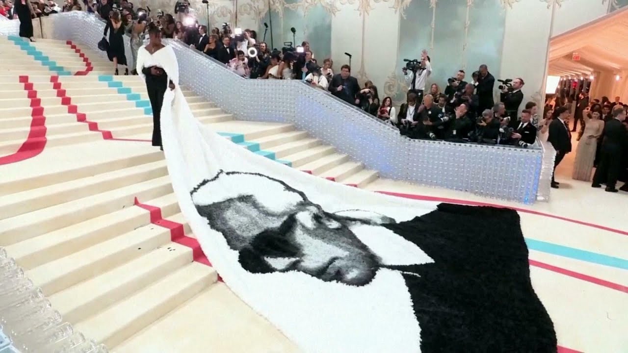 Stars Gather On The Red Carpet At The Met Gala Dressing In Theme To Honor Karl Lagerfeld