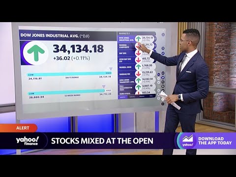 Stocks Trade Mixed At The Open As Investors Await Earnings