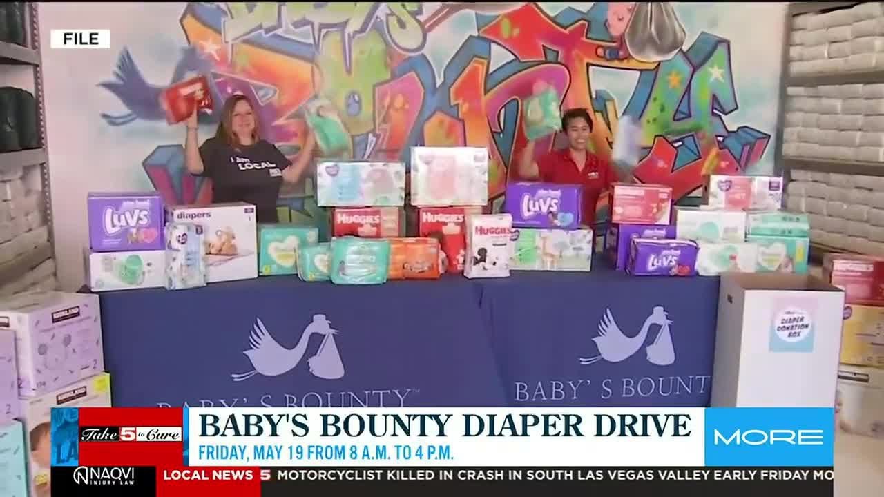 Take 5 To Care: Baby’s Bounty Diaper Drive