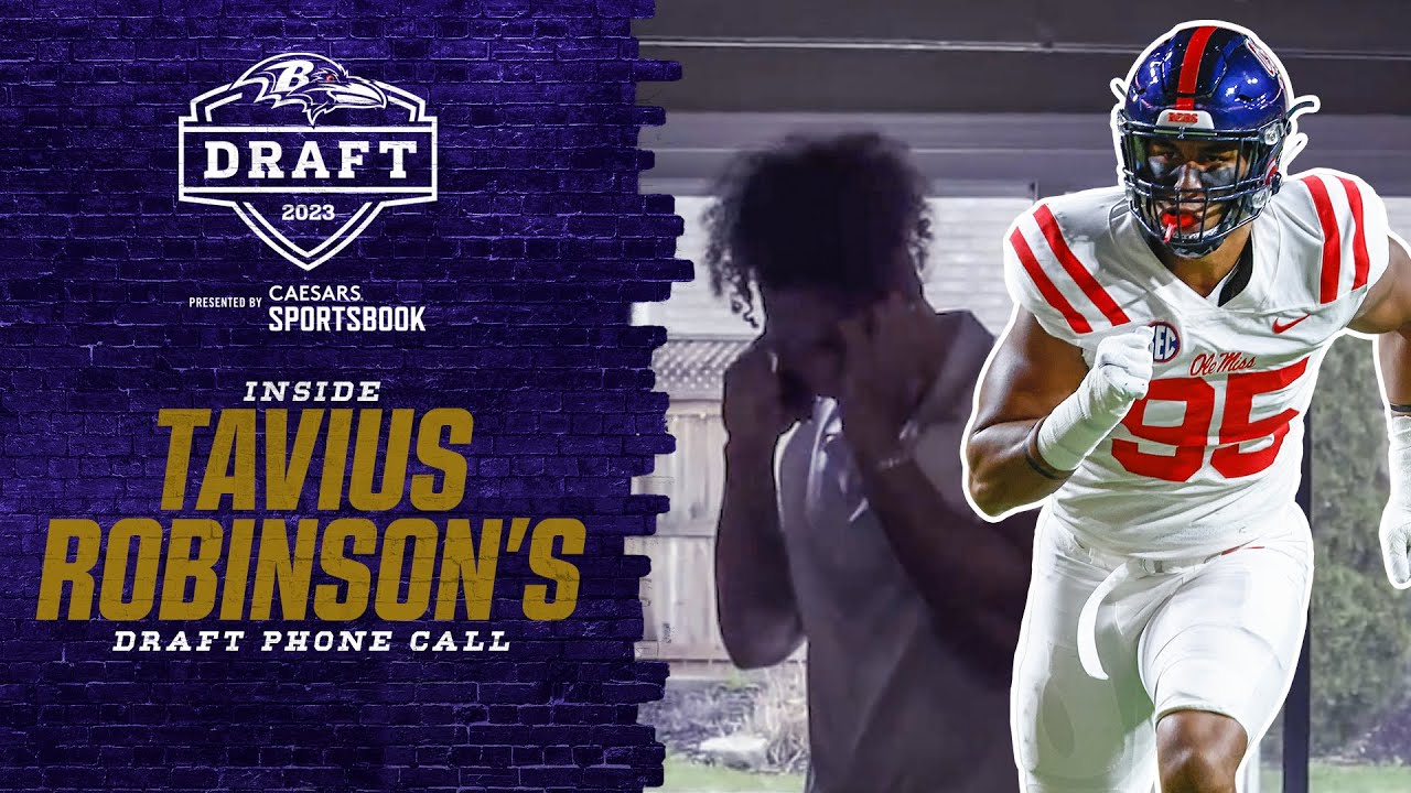 Tavius Robinson’s Draft Day Call From Ravens | Baltimore Ravens