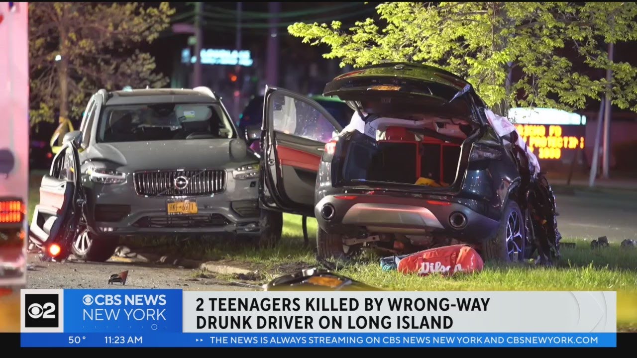 Teens Killed By Wrong Way Drunk Driver On Li