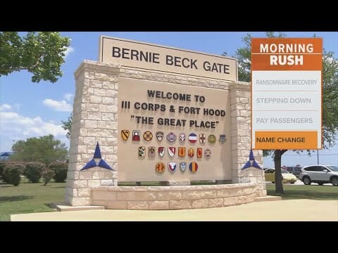 Texas’ Fort Hood To Be Renamed Fort Cavazos