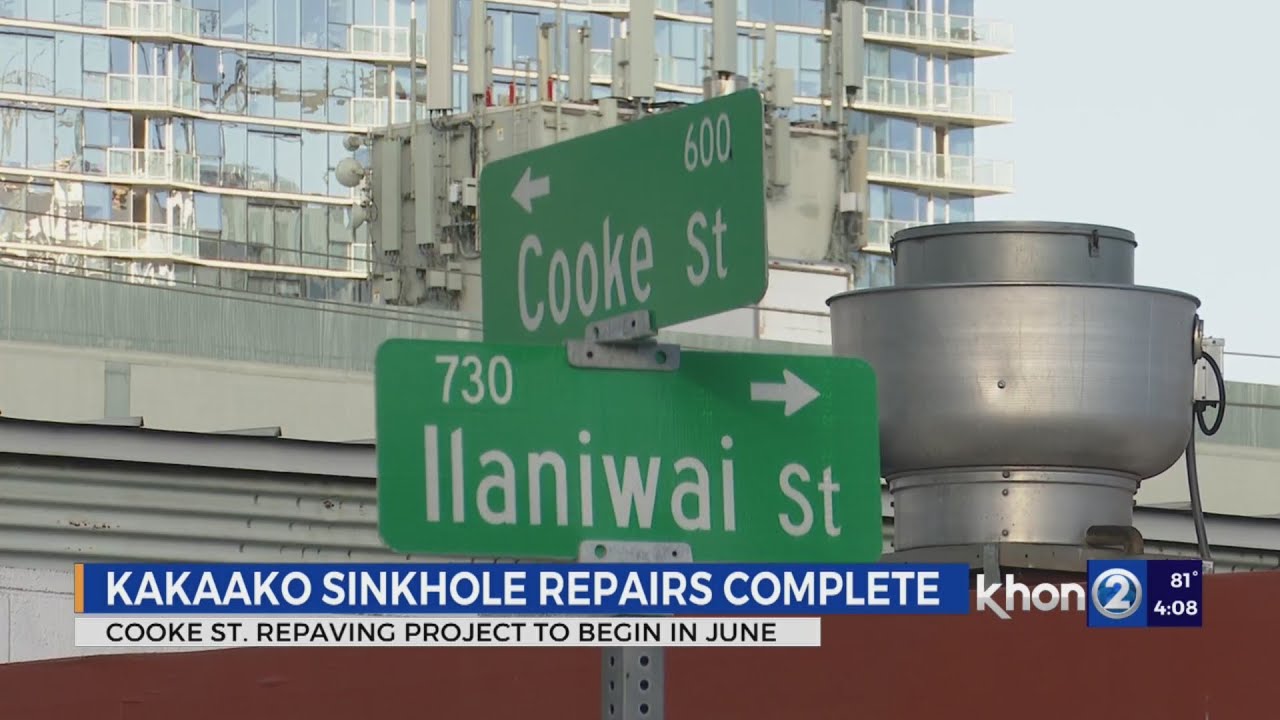 The Sinkhole In Kakaʻako Has Been Repaired! The Kakaʻako Repavement Preject Can Commence