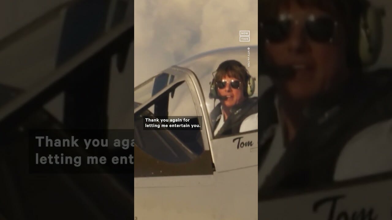 Tom Cruise Accepts Mtv Movie Award While Flying A Fighter Jet