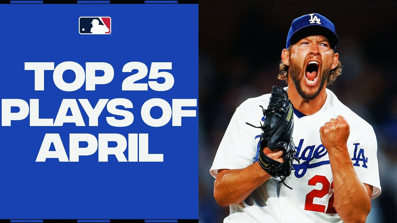 Top 25 Plays Of The Month! (renfroe’s Ridiculous Catch, Arraez’s Cycle, Kershaw’s 200th Win & More!)