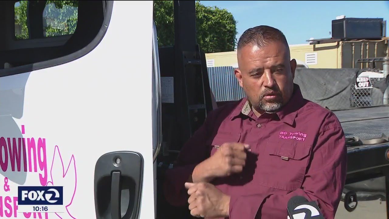 Tow Truck Driver Deliberately Runs Vehicle Into Suv To Interrupt Oakland Theft Attempt