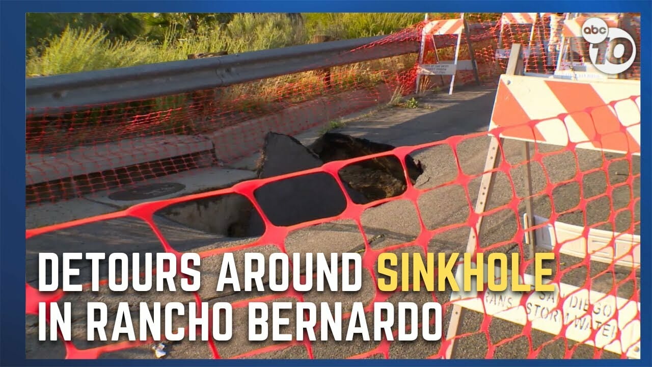 Traffic Detour Set To Fix Rancho Bernardo Sinkhole | San Diego News