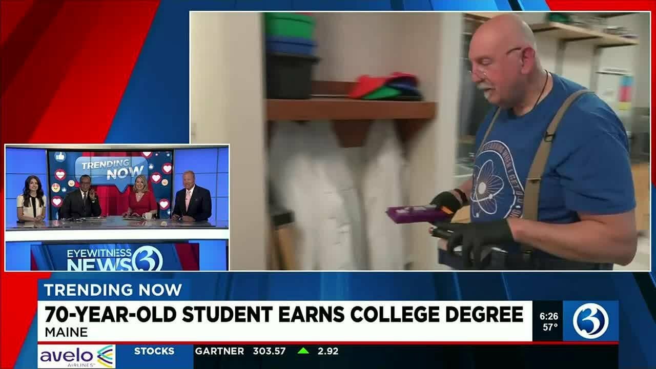 Trending Now: Man Graduates From Univ. Of Maine At Age 70