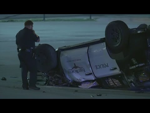 Two Fort Worth Officers Injured In Crash