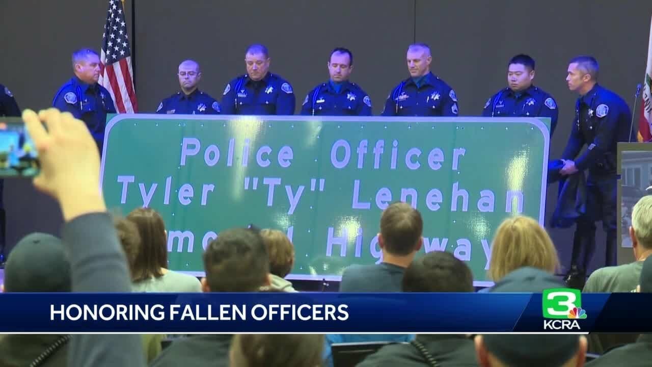 Ty Lenehan, Elk Grove Officer Killed In Wrong Way Crash, Remembered At Ca Peace Officers Ceremony