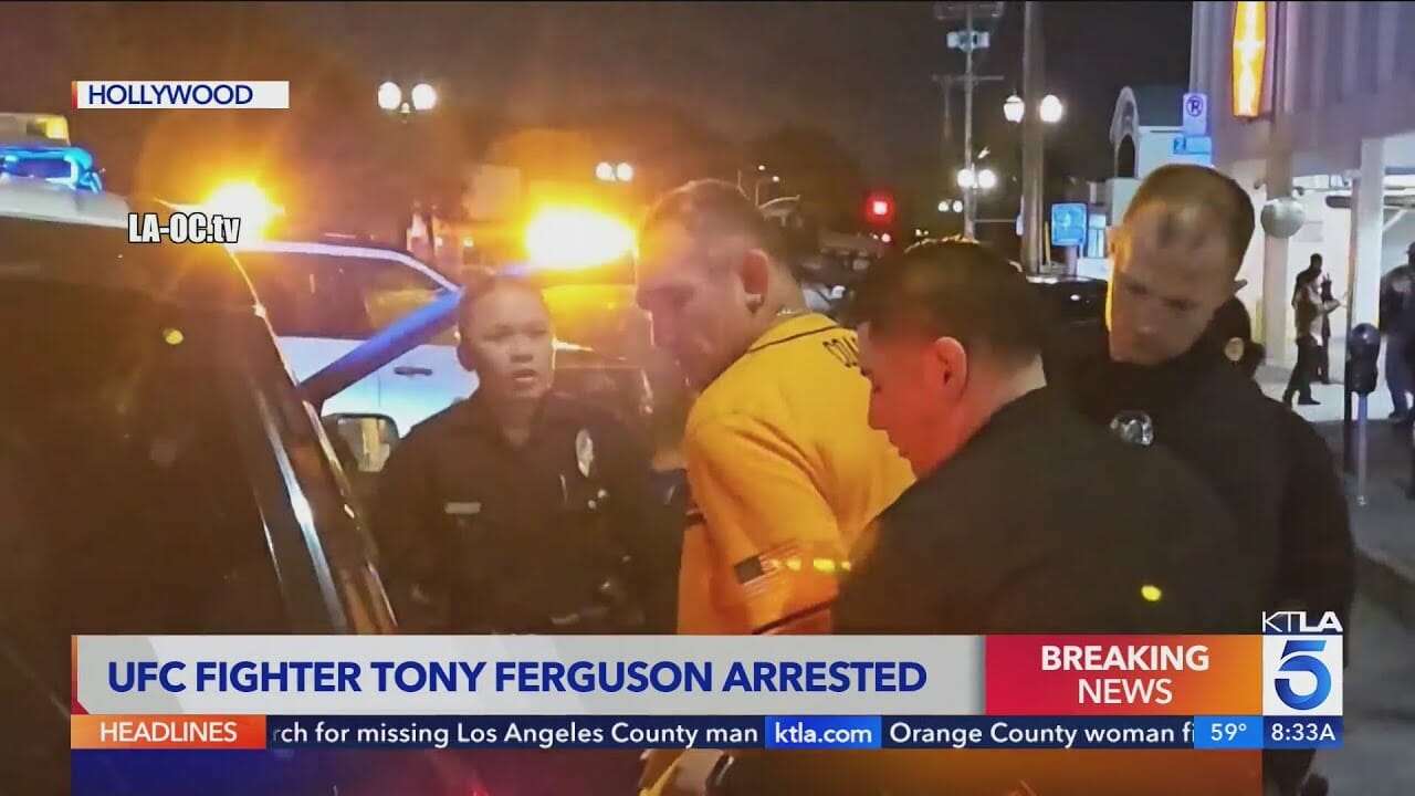 Ufc Fighter Tony Ferguson Arrested In Hollywood 