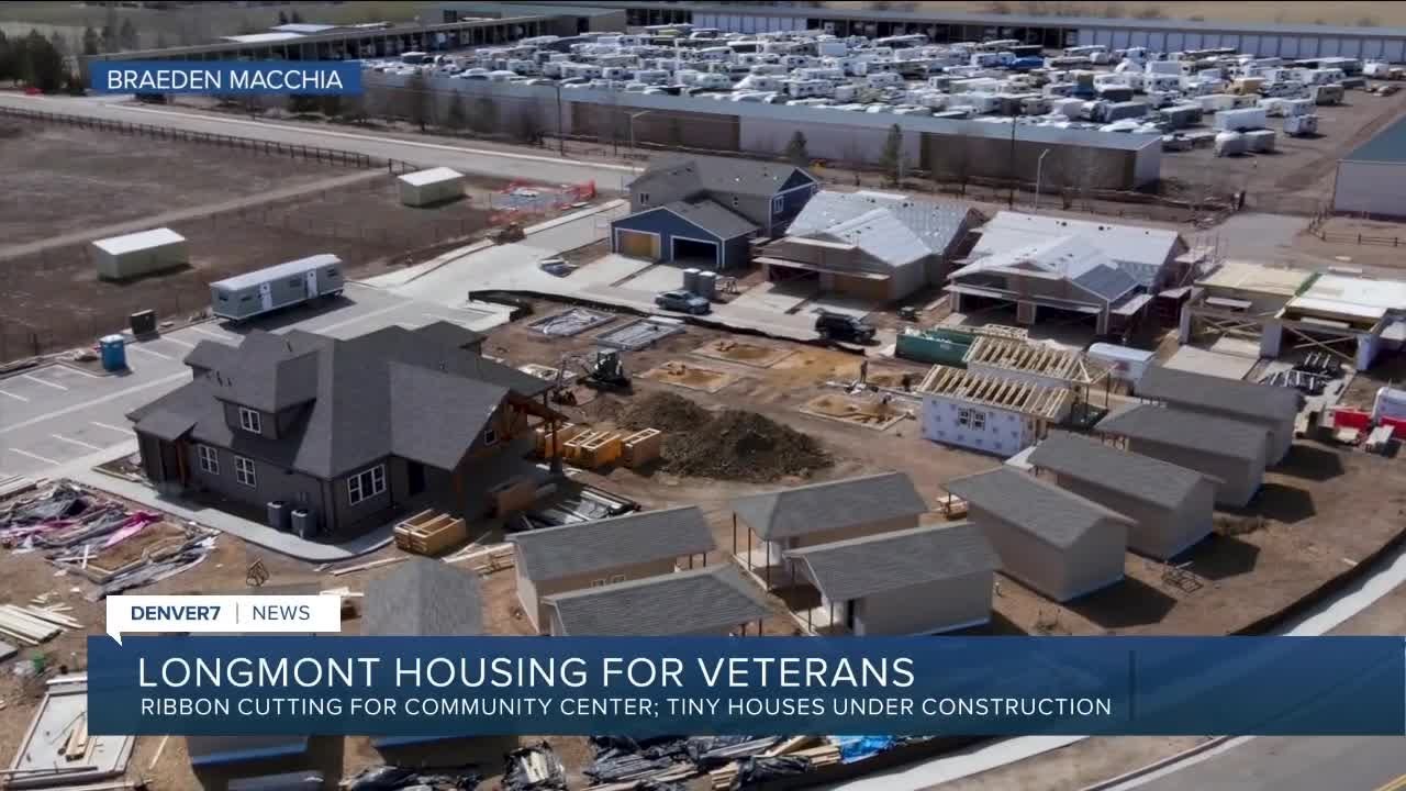 Veterans Community Project In Longmont Cutting Ribbon On Community Center