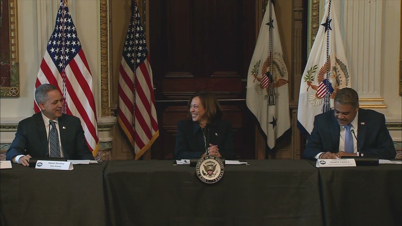 Vice President Harris Convenes A Roundtable With Young Men Of Color Small Business Owners