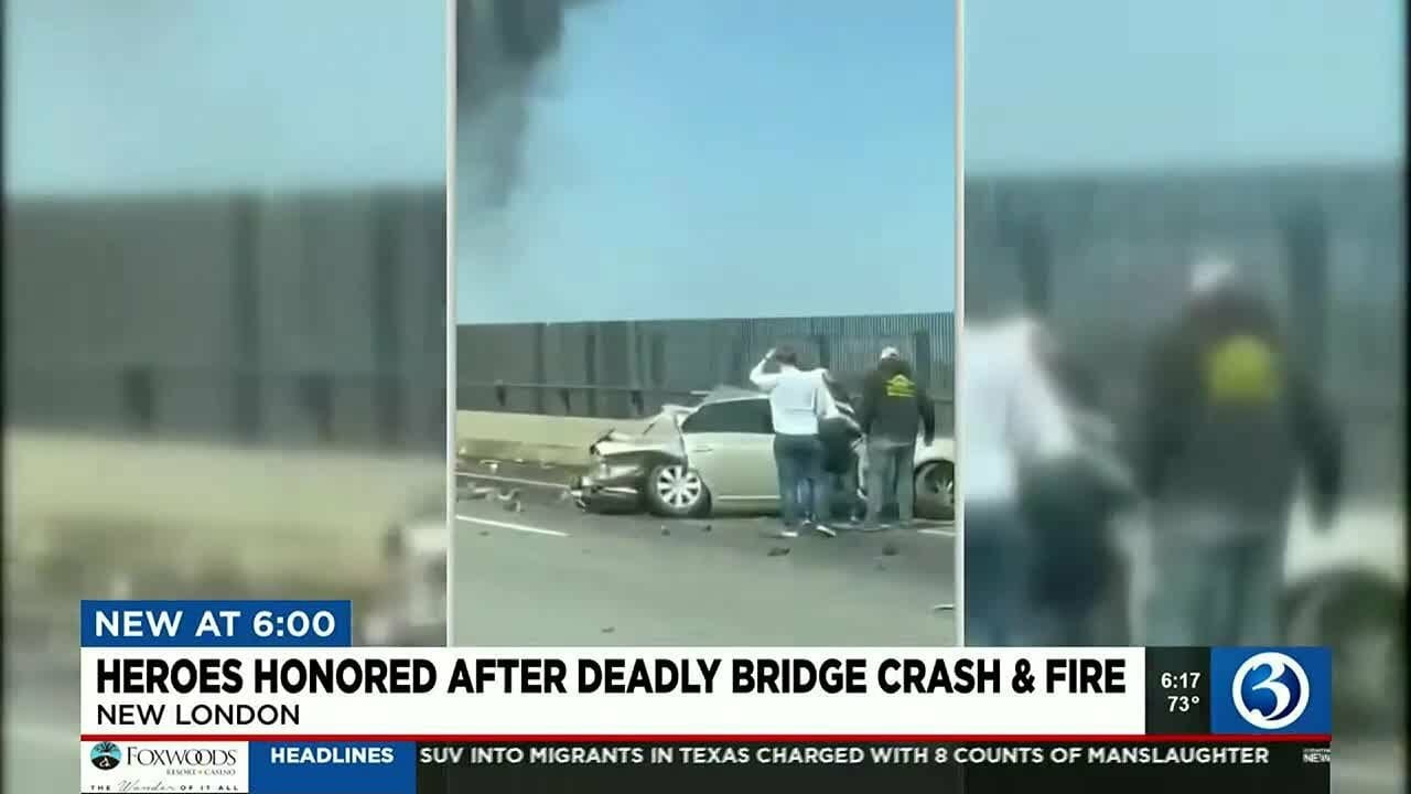 Video: Heroes Honored For Actions During Fiery Bridge Crash