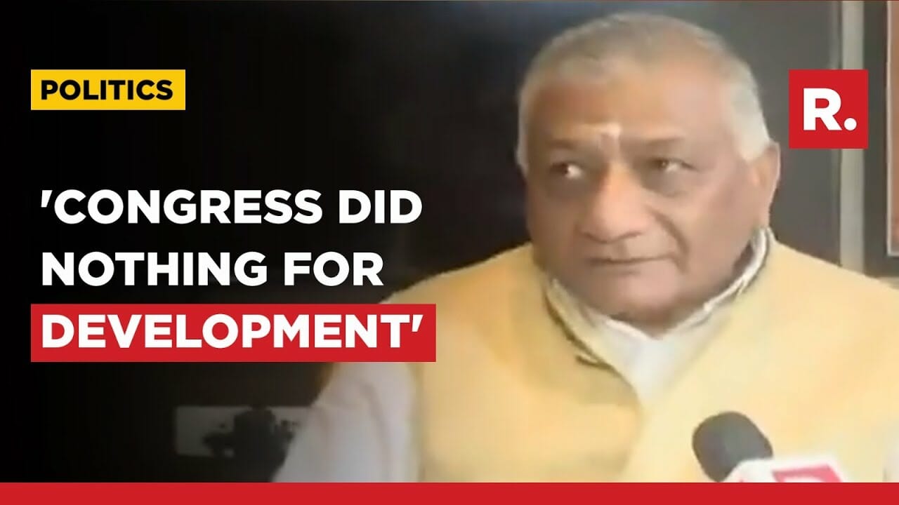 Vk Singh Tears Into Kharge, Congress Party Over Abuse Politics Ahead Of Karnataka Elections