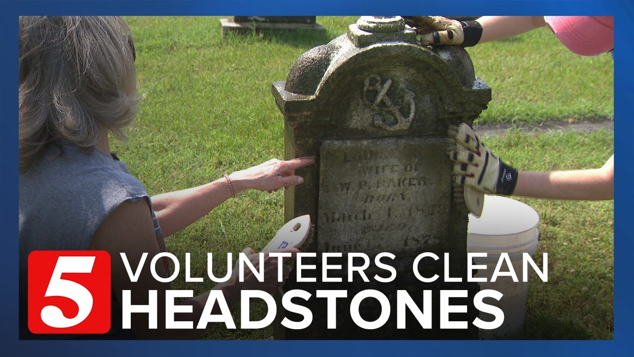 Volunteers Clean Headstones At Gallatin City Cemetery As Part Of City’s 5th Annual Decoration Day