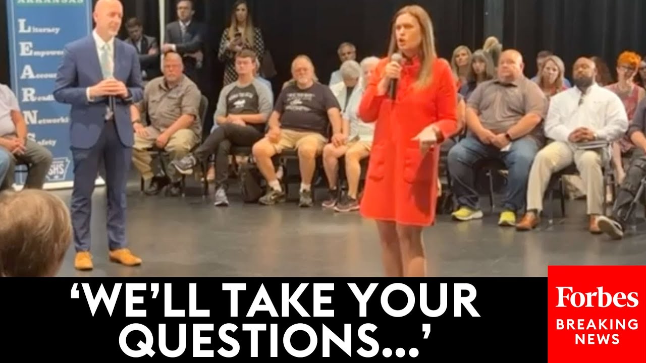 Watch: Arkansas Gov. Sarah Huckabee Sanders Takes Questions Directly From Citizens