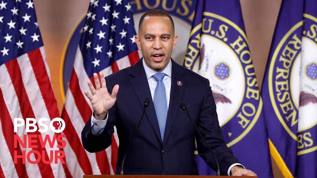 Watch Live: House Democrats Leader Jeffries Holds News Briefing Amid Debt Ceiling Negotiations