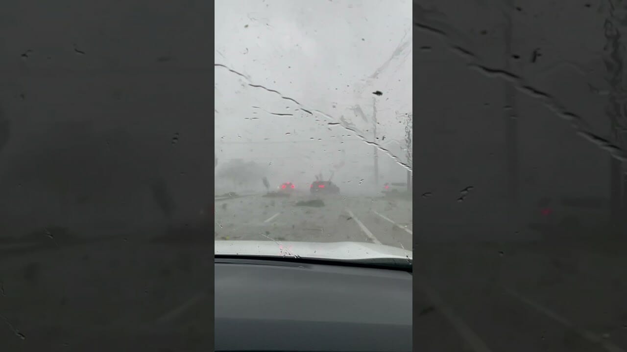 Watch What Happens When A Car Gets Struck By A Tornado | New York Post #shorts