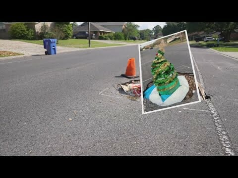 What’s Eating Eton Street? Infamous Decorated Pothole Could Signal Bigger Problem | New Orleans News