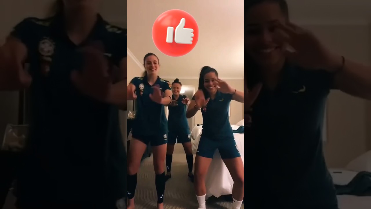 When Brazilian Women’s Soccer Players Dance #shorts #shortsdancevideo