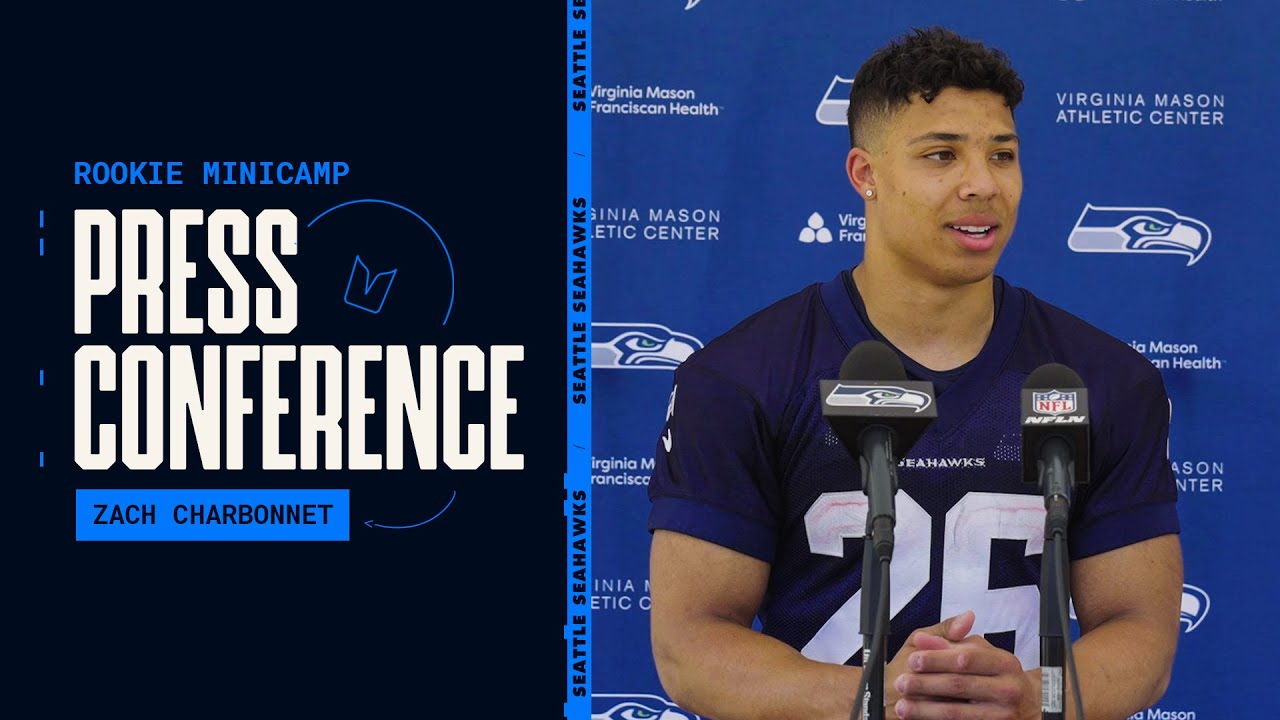 Zach Charbonnet Says “i’m Just Coming In, Putting In Work” | Rookie Minicamp Day 1 Press Conference