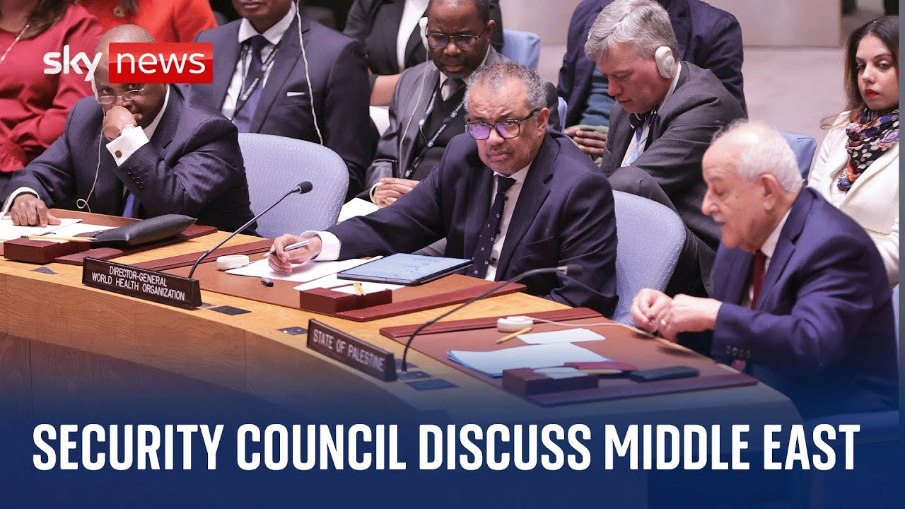 Watch live: UN Security Council meeting discussing the situation in the Middle East