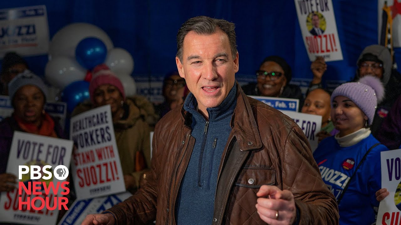 WATCH: NY Democrat Suozzi gives victory speech after special election for seat held by George Santos