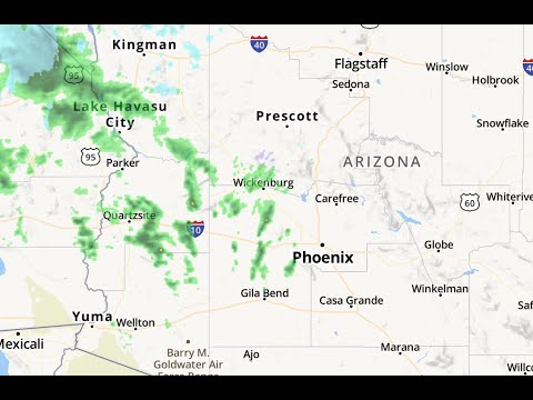 Rain, snow moving across parts of Arizona