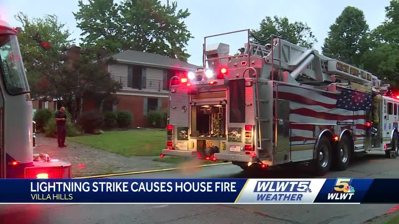 Fd: Lightning Reportedly Strikes Home, Causing Fire In Villa Hills