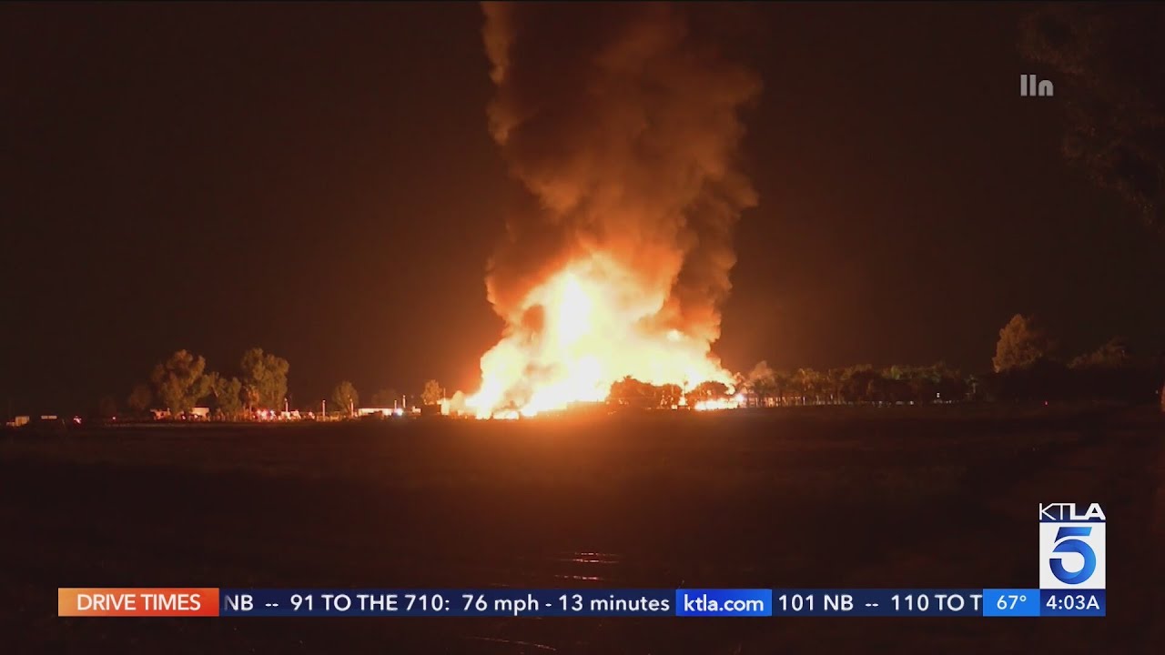 Animals Evacuated After Massive Fire Erupts At Ontario Farm