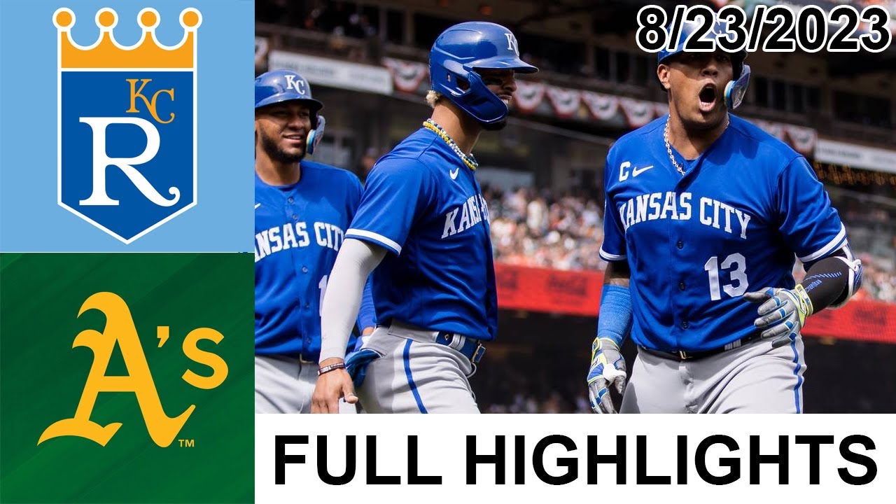 Oakland Athletics Vs Kansas City Royals Full Game Highlights | August 23, 2023 | Mlb 2023