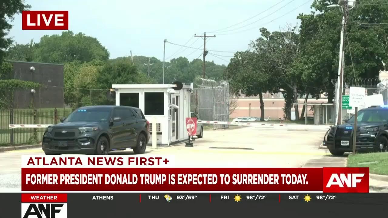 Anf+ News: Former President Donald Trump Is Expected To Surrender Today.