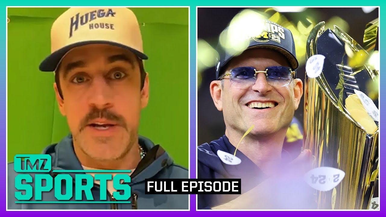 Aaron Rodgers Vs. Jimmy Kimmel & Michigan’s Football Triumph | Tmz Sports Full Ep – 1/9/24