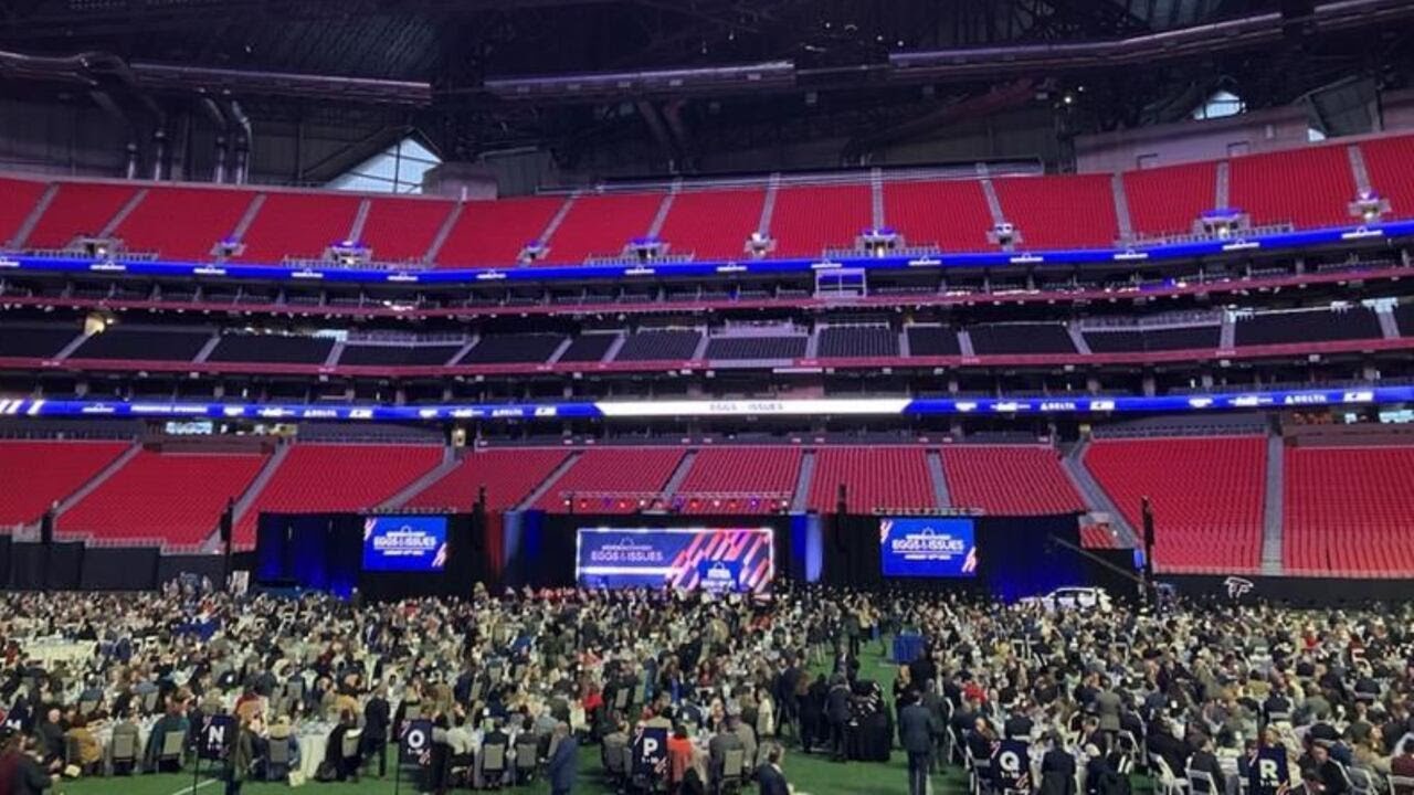 Annual Eggs & Issues Breakfast Underway At Mercedes Benz Stadium