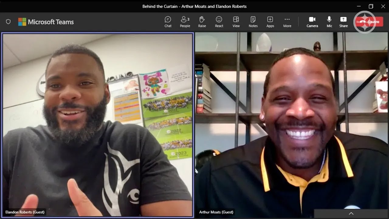 Behind The Curtain With Arthur Moats And Elandon Roberts | Pittsburgh Steelers