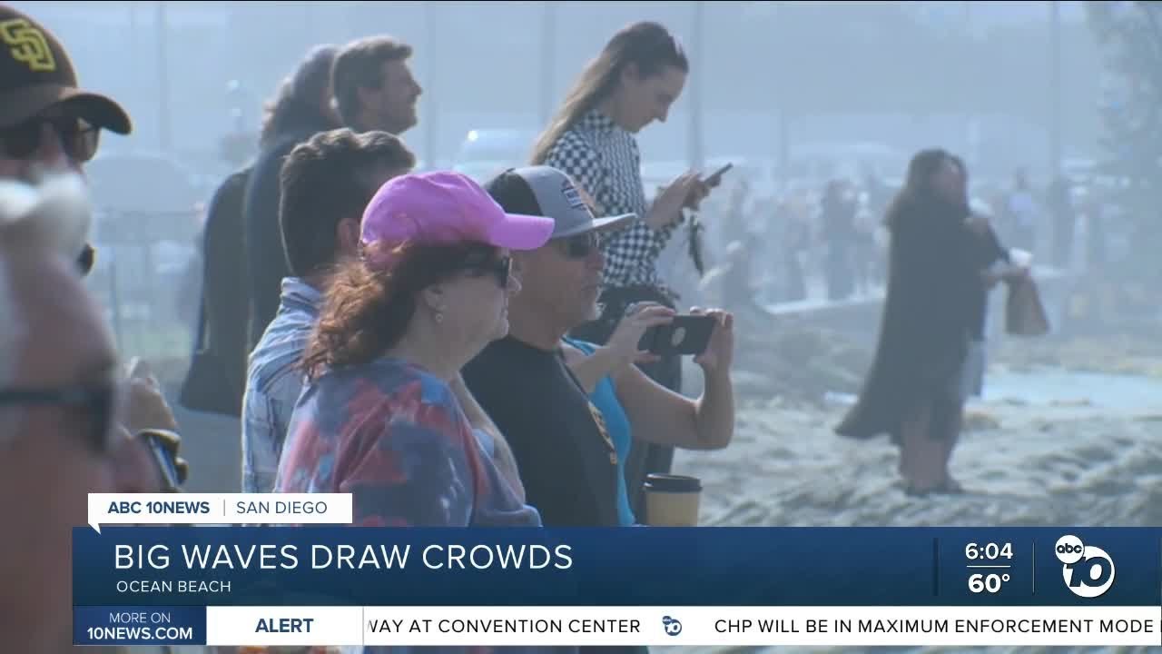 Big Waves Draw Crowds | San Diego News