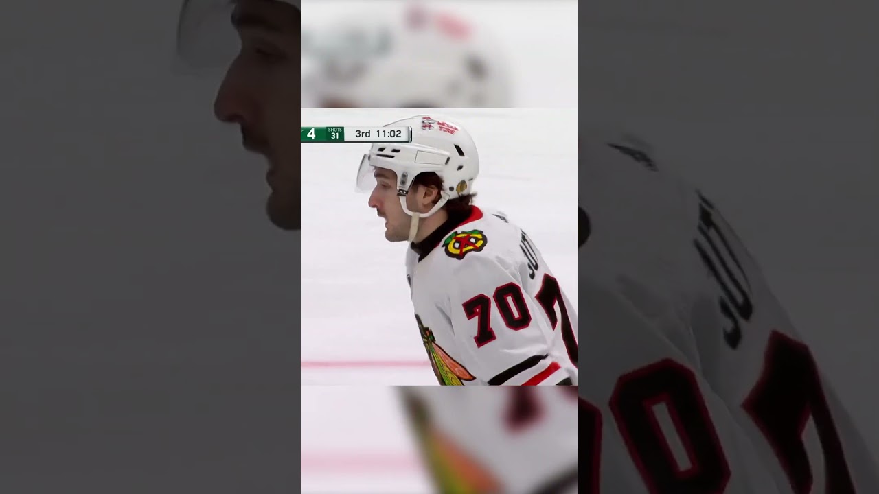 Blackhawks’ Jason Dickinson Scores One Timer Vs. Stars