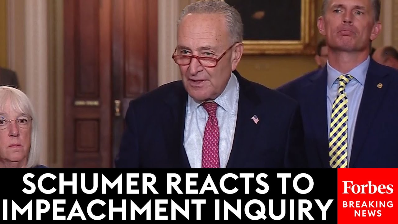 Breaking News: Schumer Asked Point Blank: ‘what Are Your Thoughts On The Impeachment Inquiry?’